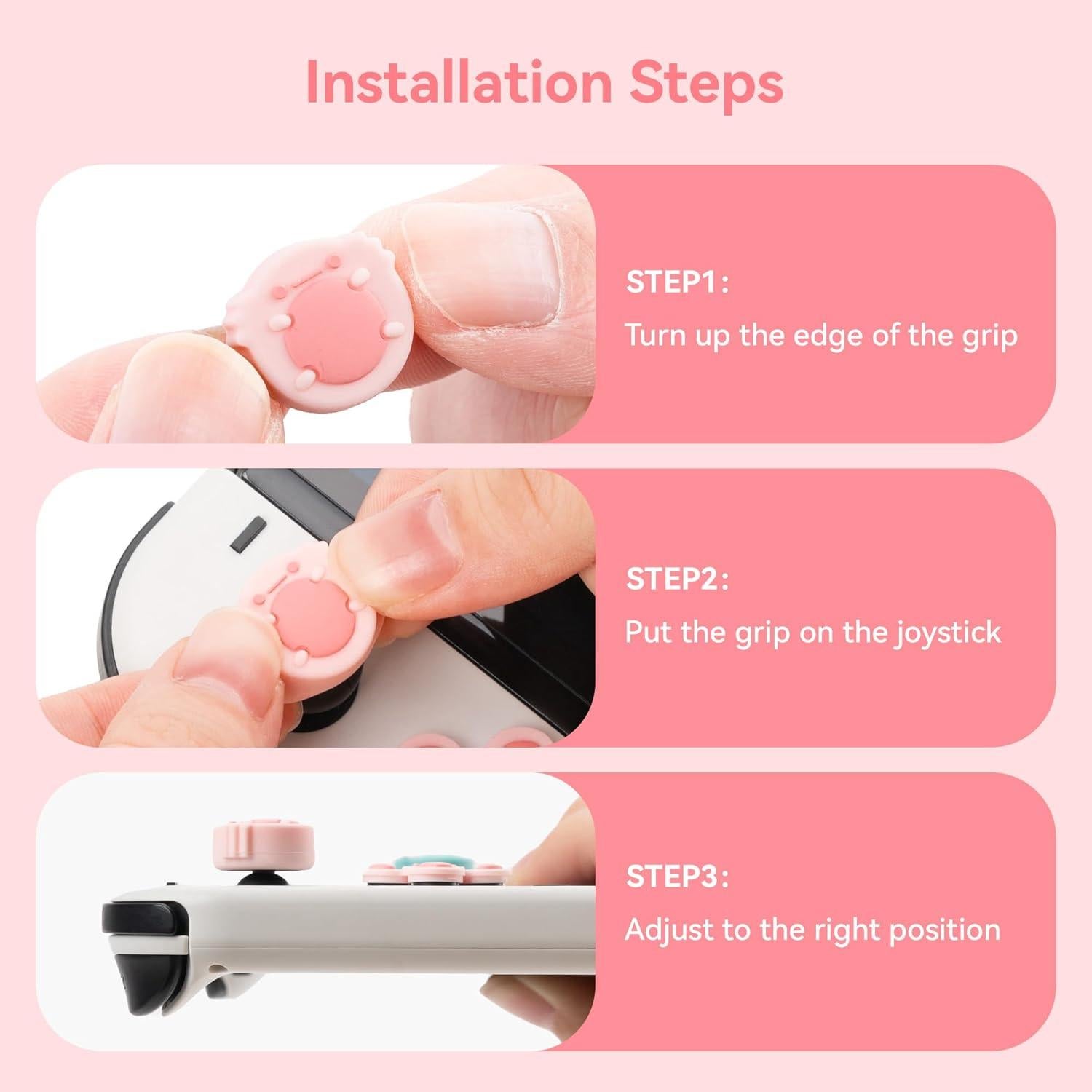 Conjunto de Tapas de Botones GeekShare para Switch - Rana y Axolote