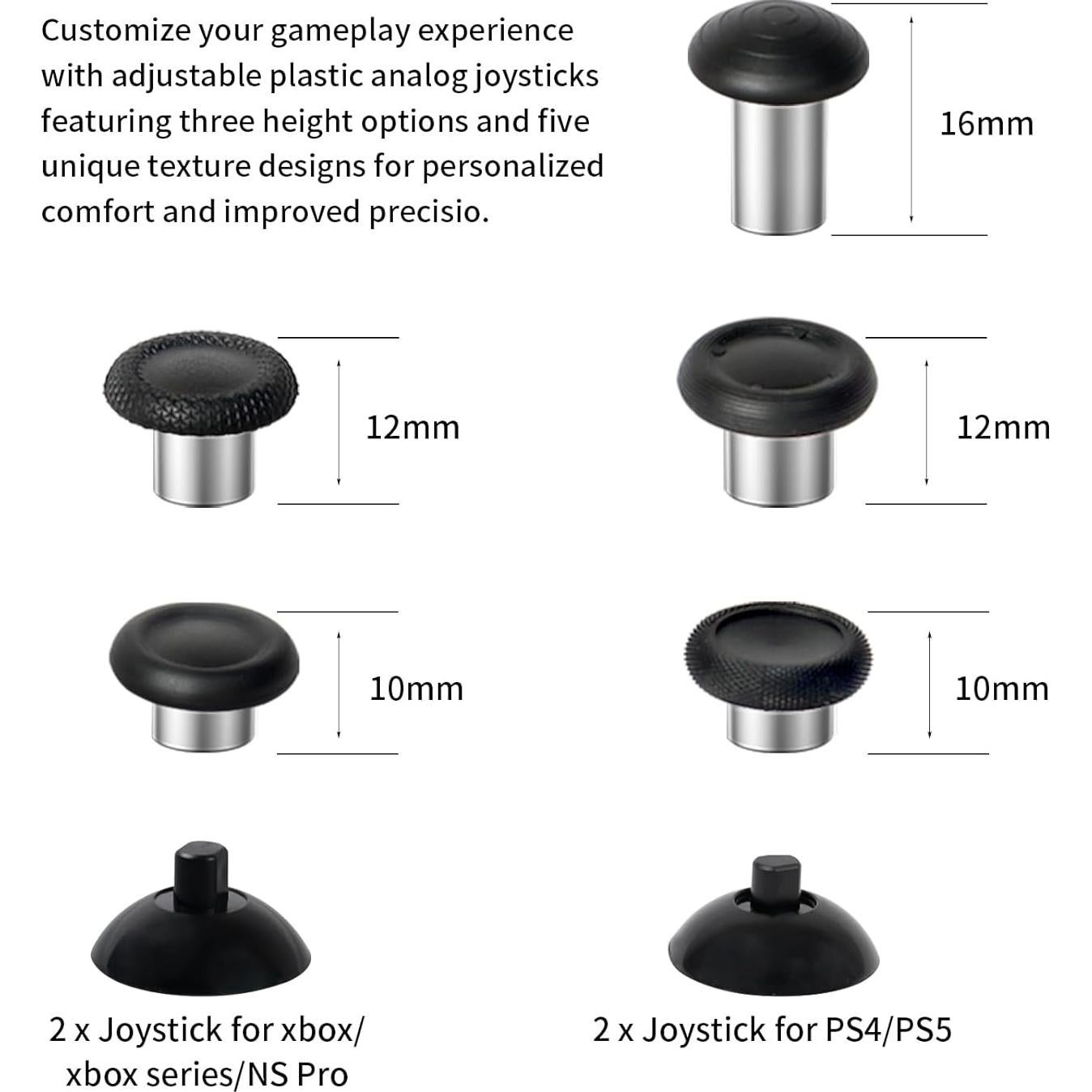 Kit de reparación de joysticks RALAN para Xbox y PS4/PS5