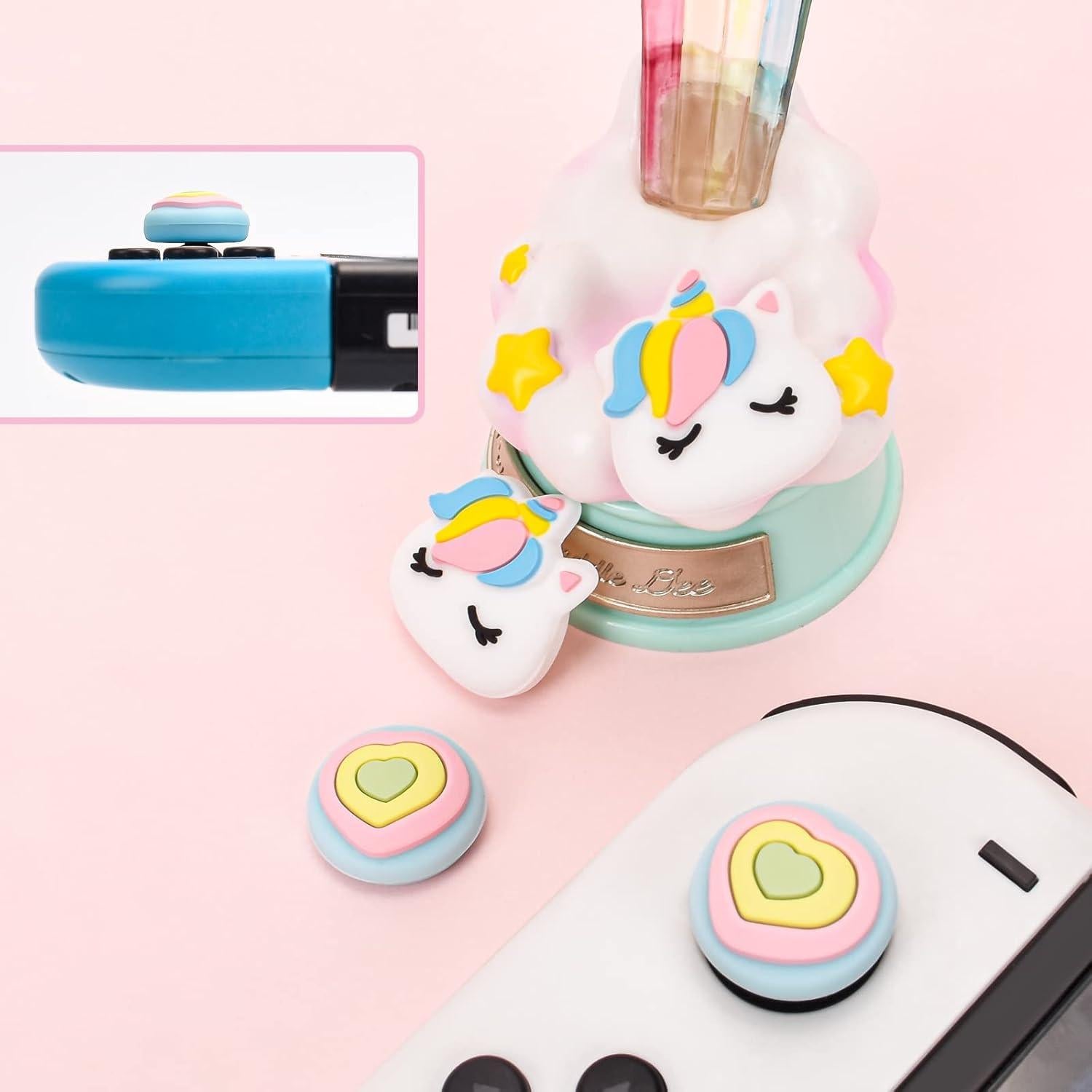 Tapa Joystick Nintendo Switch DLseego Arcoíris 4 Piezas