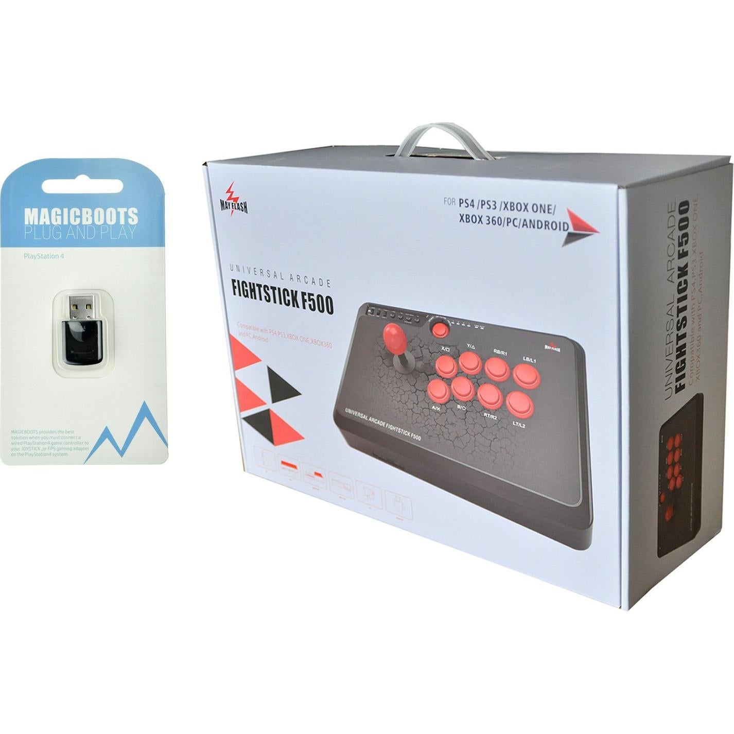 MAYFLASH Arcade Stick F500 para PS5 y PS4 - Joystick Multiplataforma