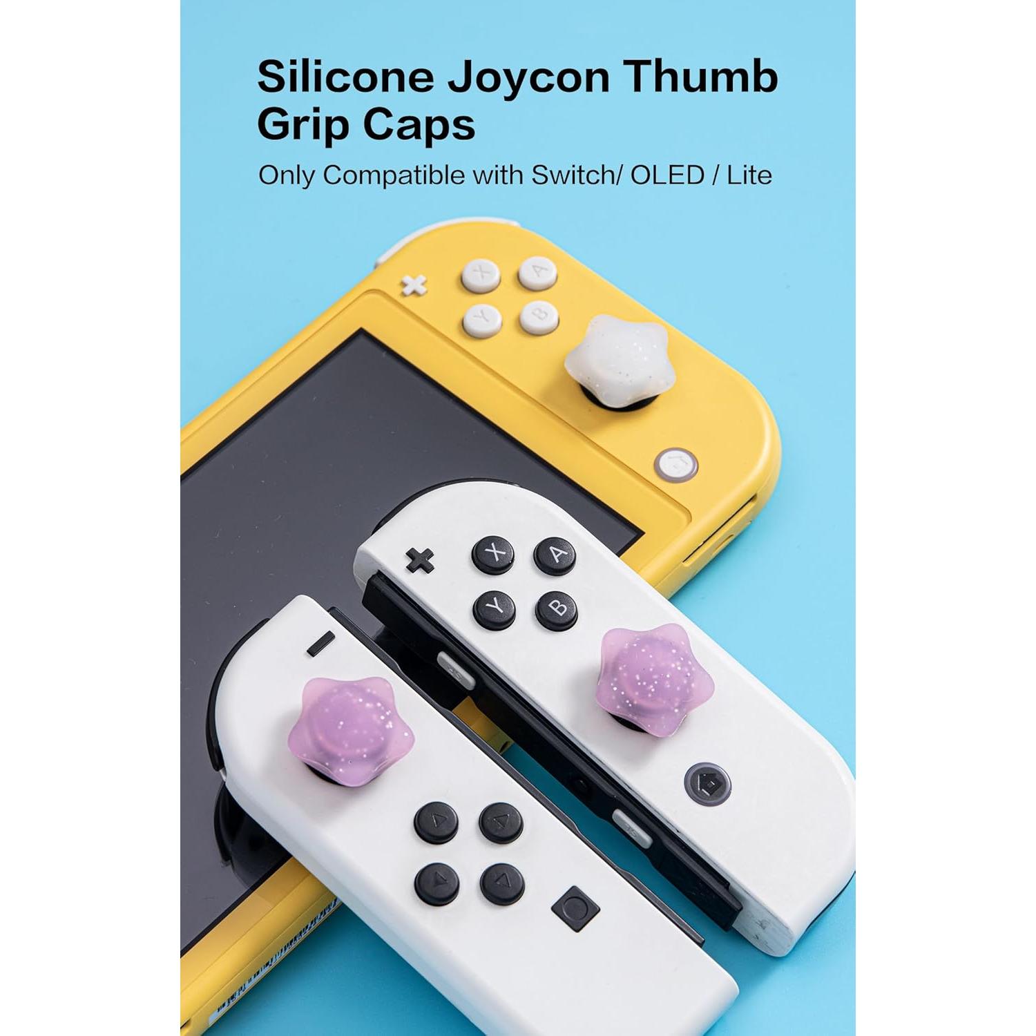 Agarres de Pulgar Silicona NANANINO para Nintendo Switch 4PCS