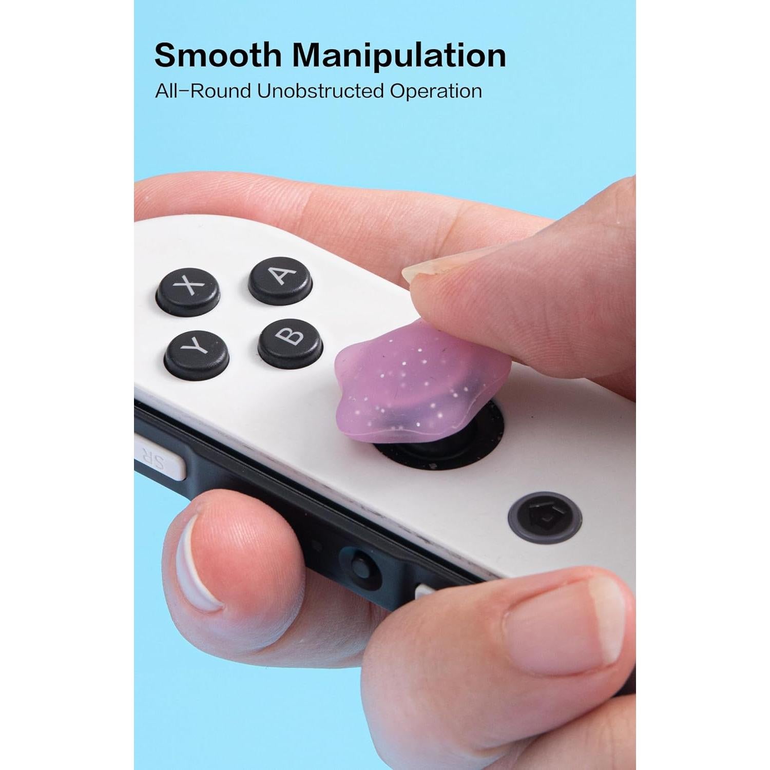 Agarres de Pulgar Silicona NANANINO para Nintendo Switch 4PCS