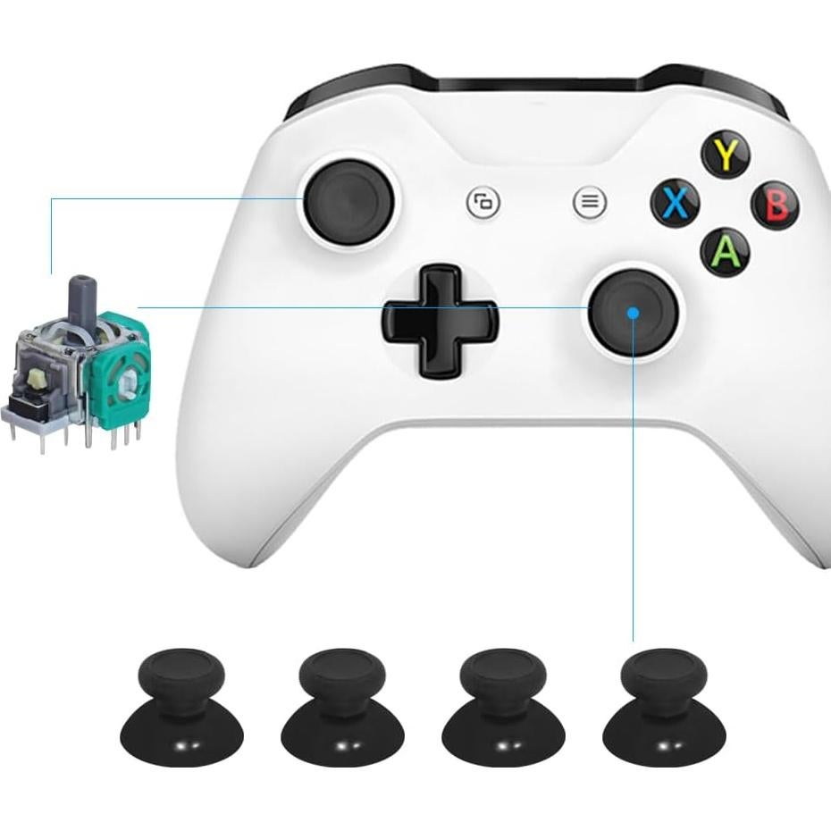 Kit de Reemplazo de 37 Piezas lyfLux para Joysticks Xbox