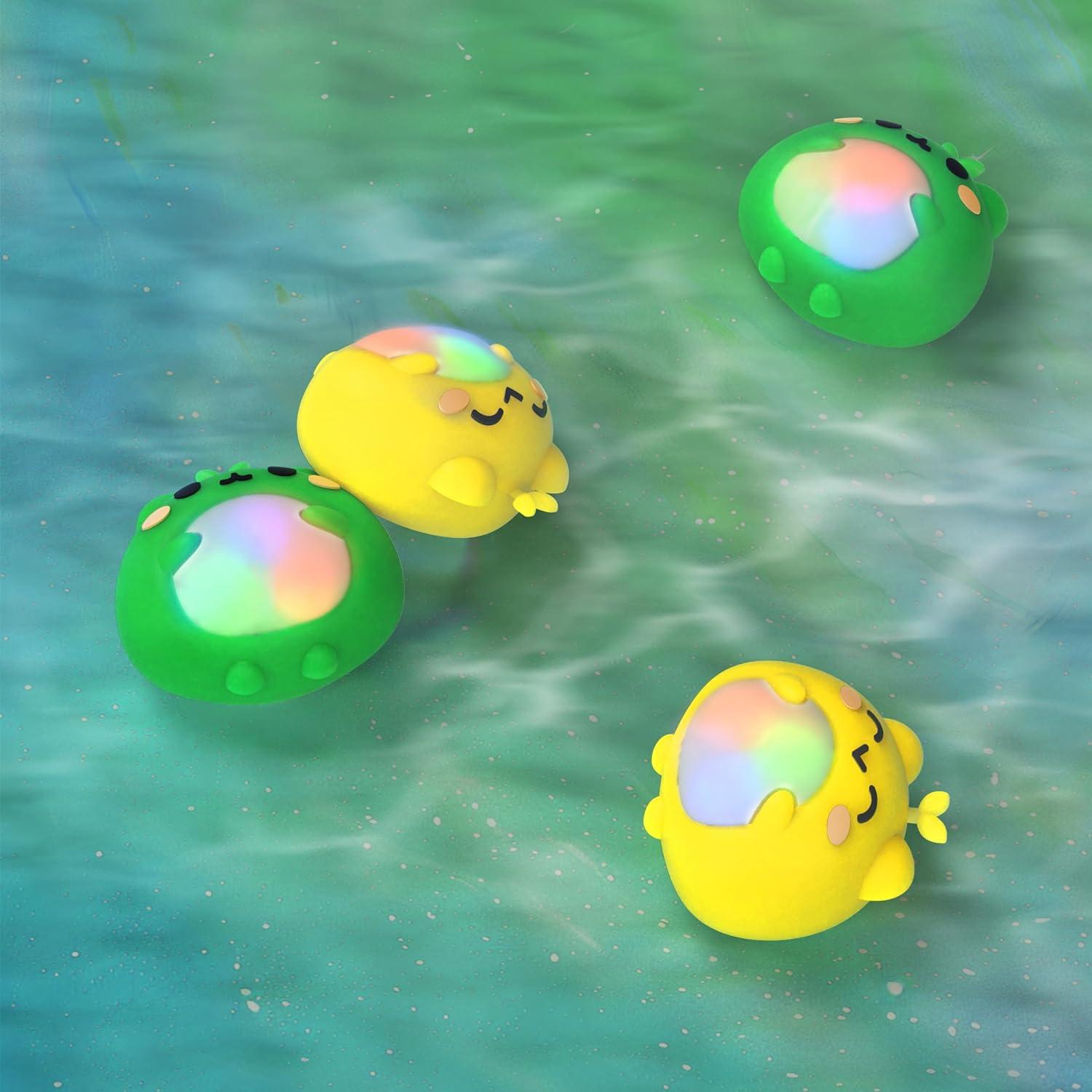 Tapas de Joystick Iluminadas PlayVital para PS5, PS4, Xbox, Switch Pro - Verde Rana y Amarillo