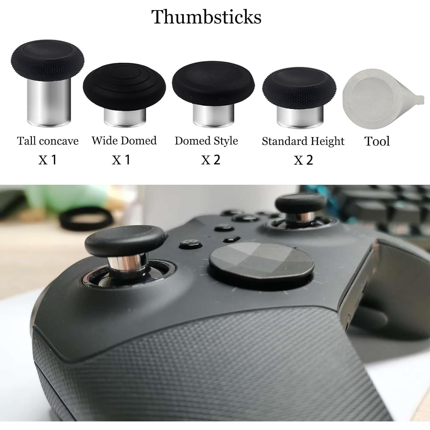 Juego de 7 Thumbsticks Intercambiables LiXiongBao Xbox Elite