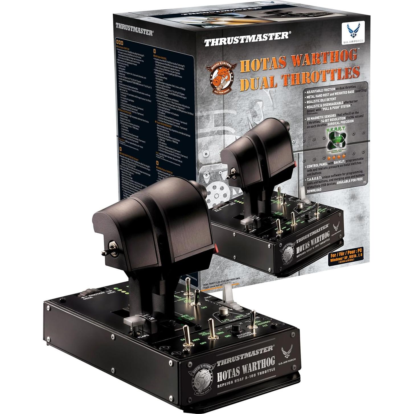 Paquete Thrustmaster F/A-18C Hornet + HOTAS Warthog Doble Acelerador