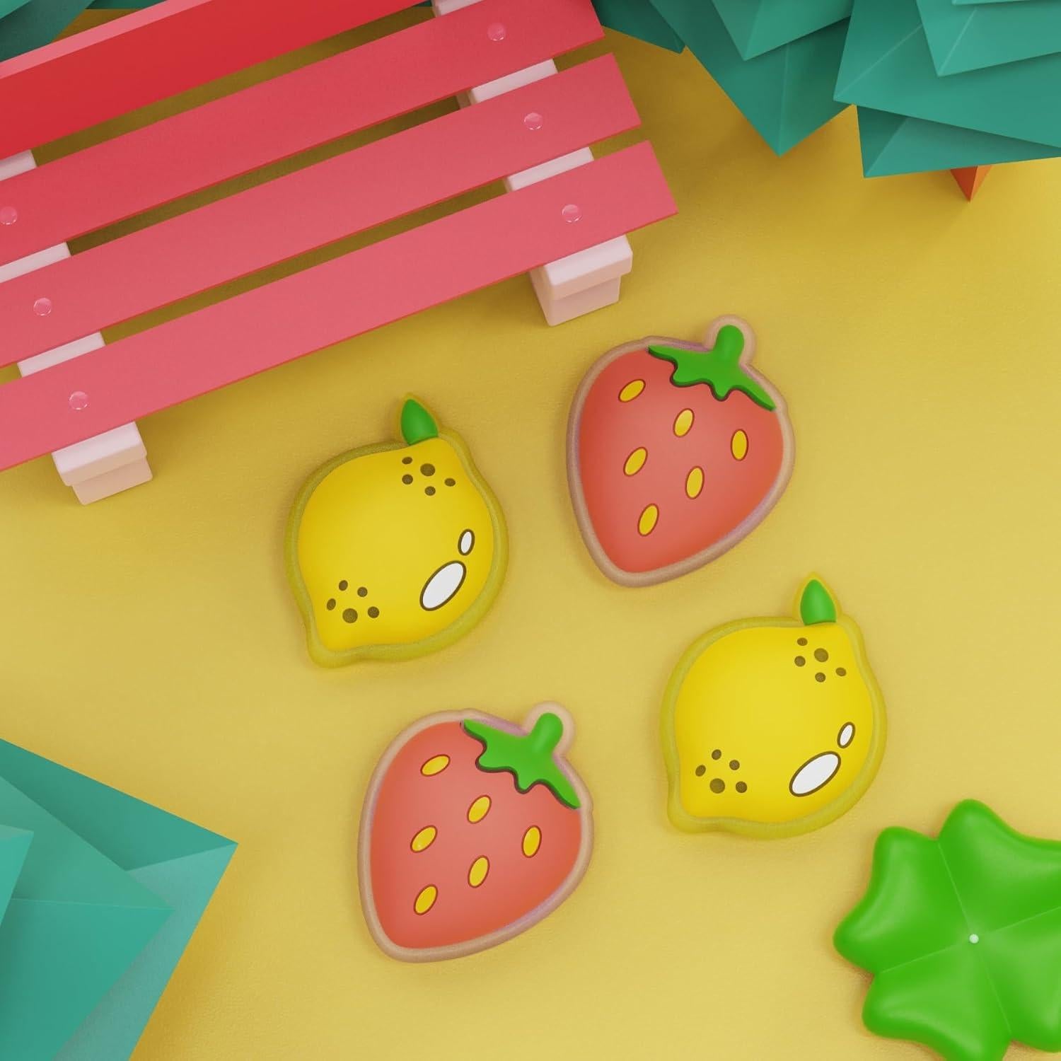 Tapas de Joystick PlayVital para Nintendo Switch - Limón y Fresa