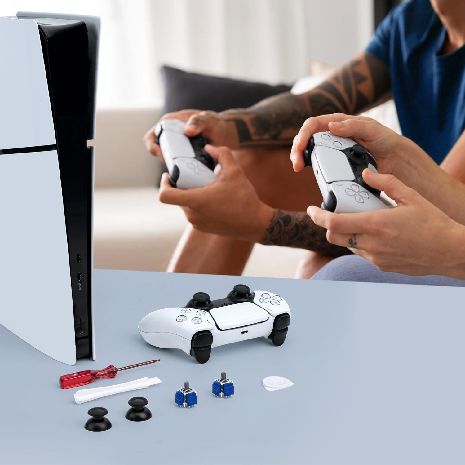 Mcbazel Kit 7 en 1 Joystick TMR para Controlador PS5