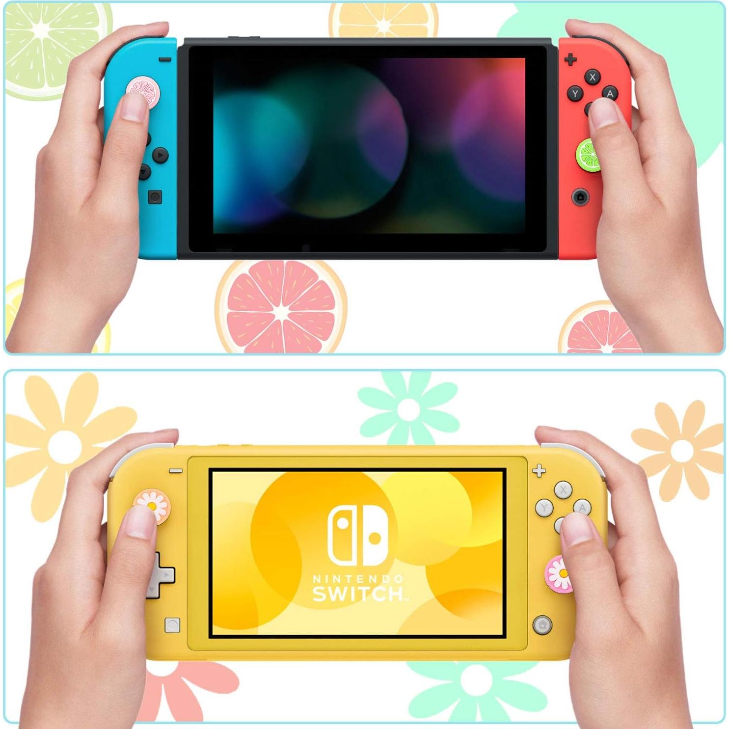 Tapones de Agarre Silicona Sumind 16 Piezas para Nintendo Switch