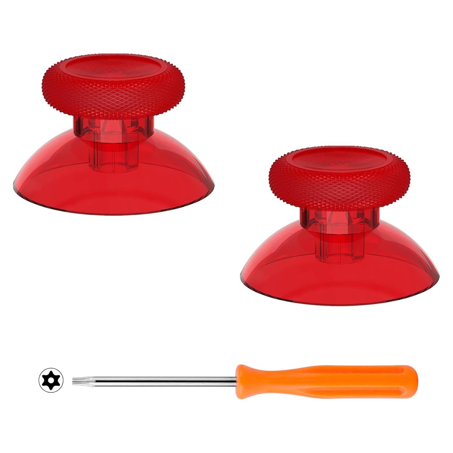 Thumbsticks Reemplazo eXtremeRate Rojo Transparente Xbox