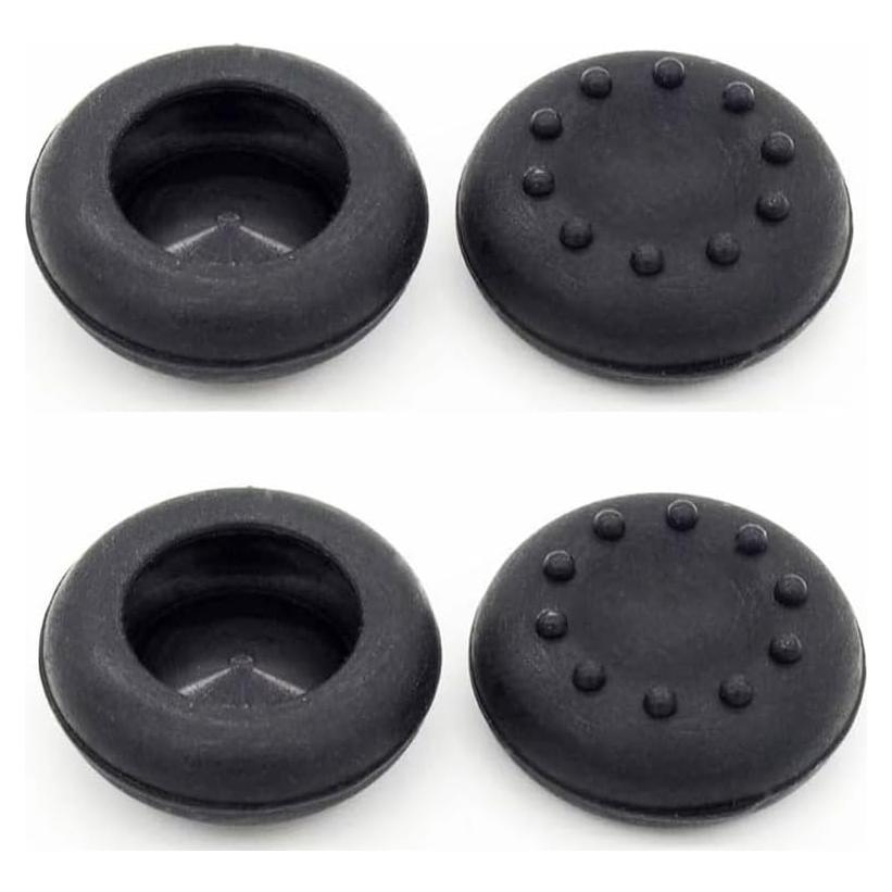 4 Tapas de Silicona Negra para Joystick PS4 PS3 360 One