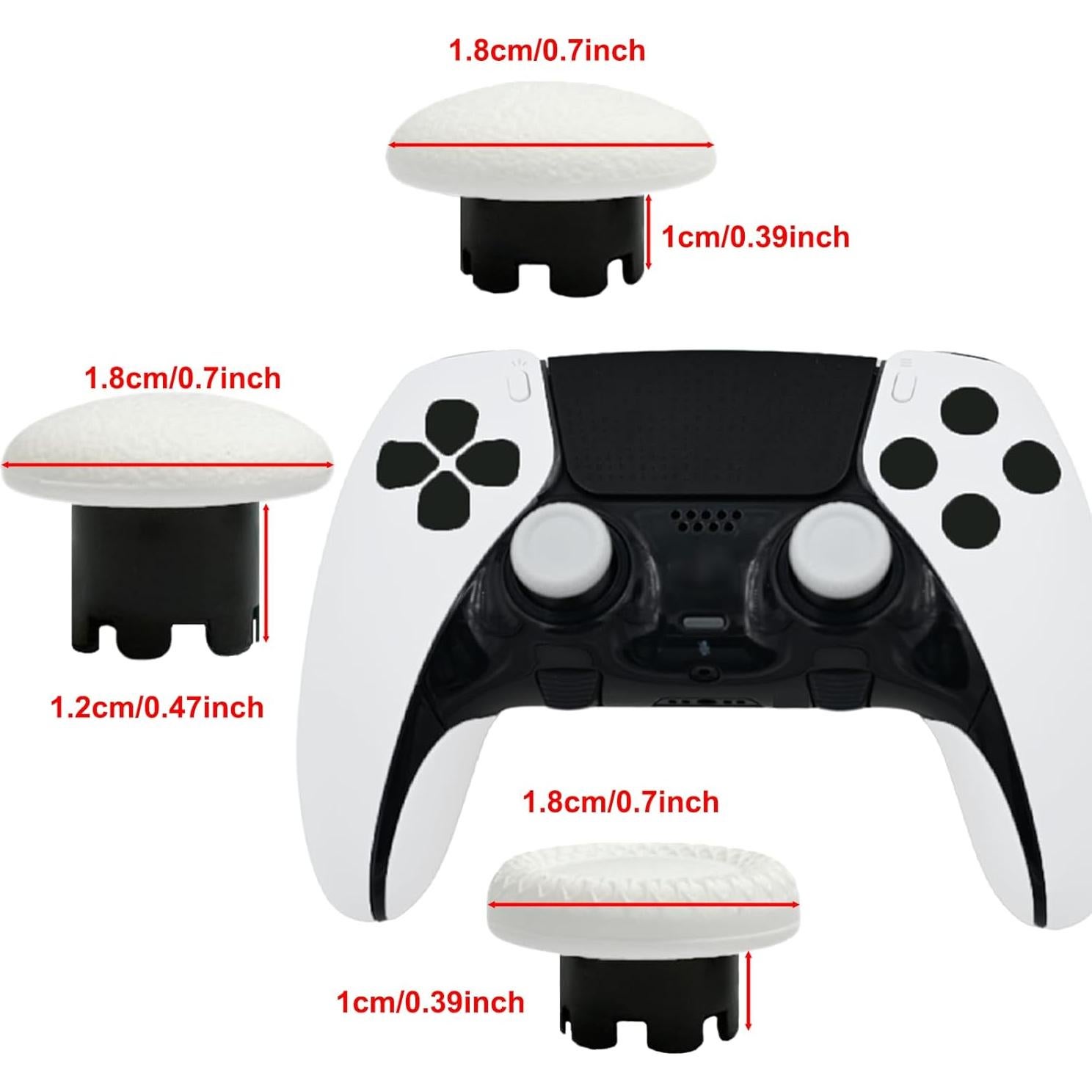 Kit 10 en 1 Accesorios Metal PS5 Edge Joysticks y Paddles