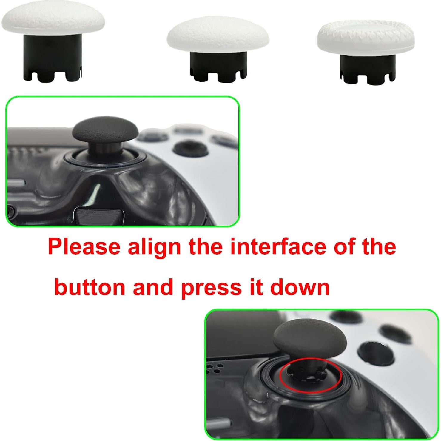 Kit 10 en 1 Accesorios Metal PS5 Edge Joysticks y Paddles