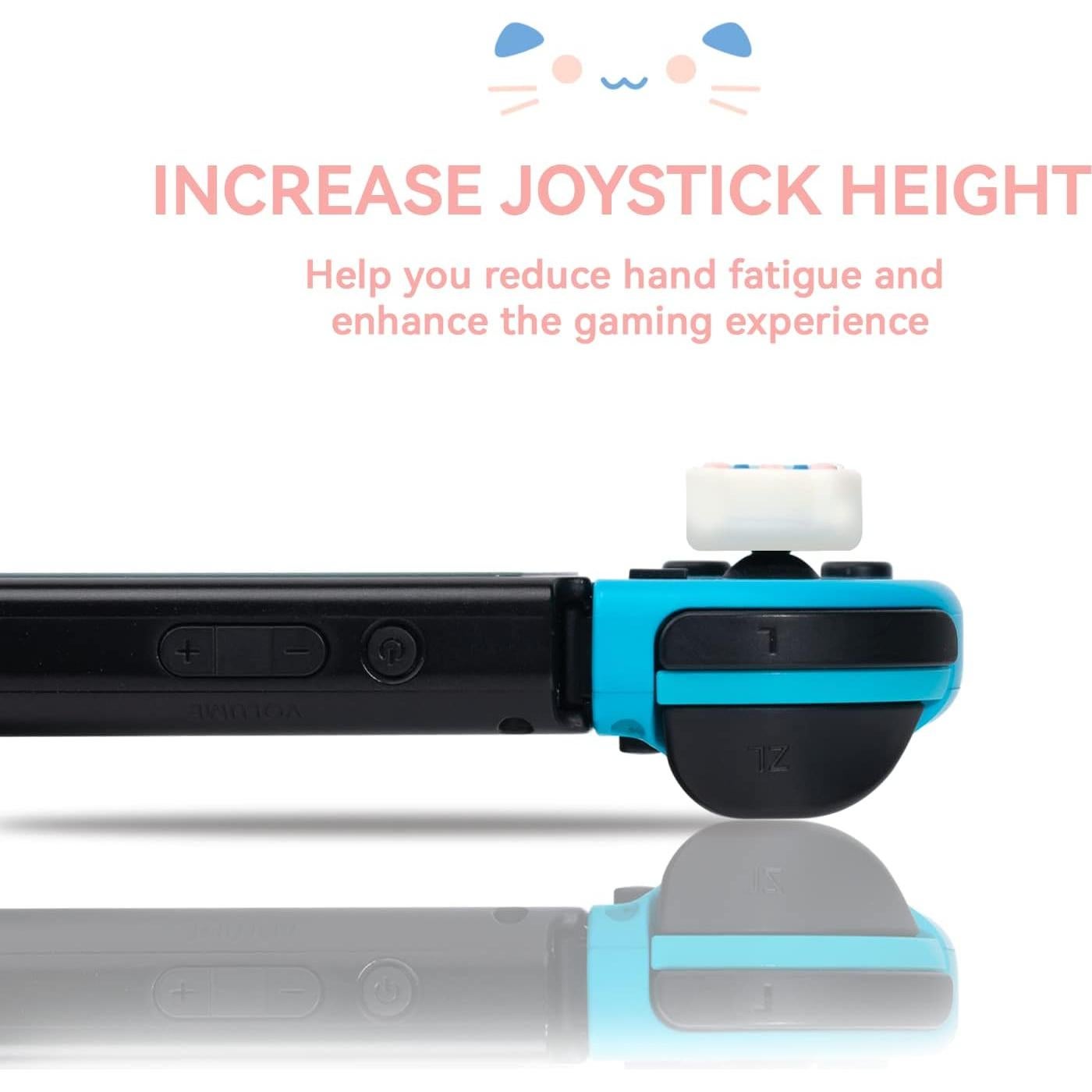 Tapas de Joystick GeekShare Gato para Switch y Lite - 4PCS