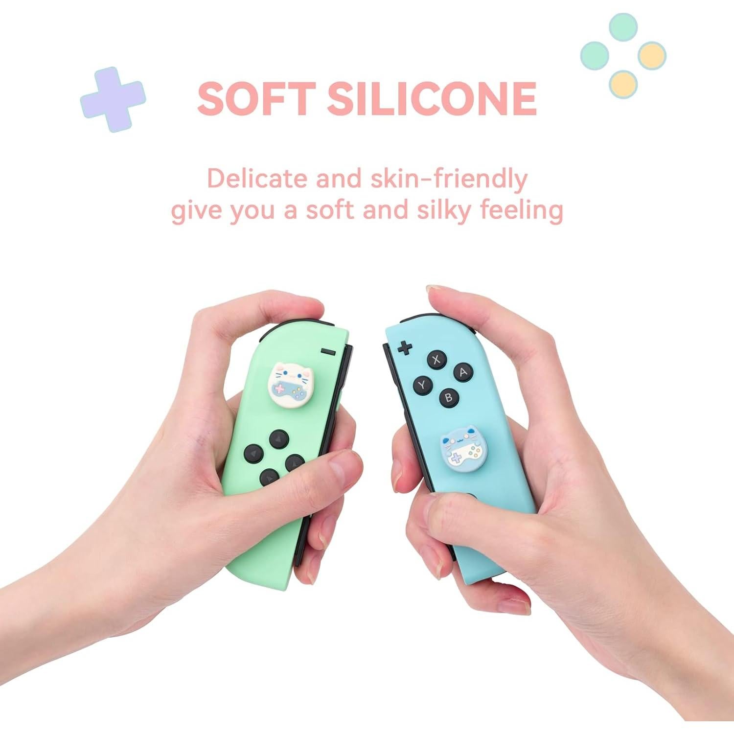 Tapas de Joystick GeekShare Gato para Switch y Lite - 4PCS