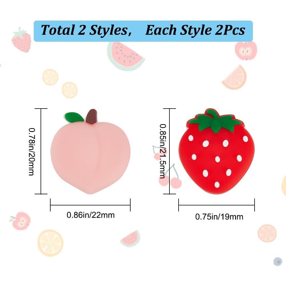 Tapas de Joystick GORGECRAFT 4Pcs Silicona Fruta Switch