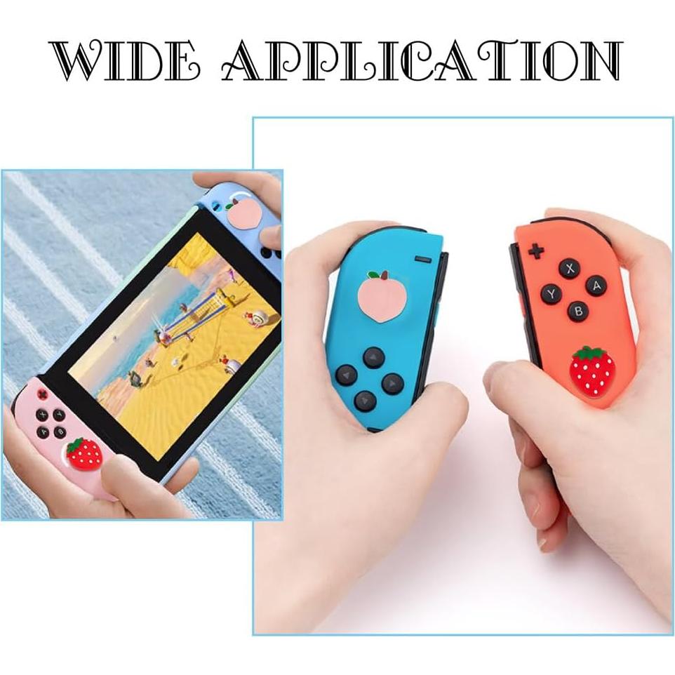 Tapas de Joystick GORGECRAFT 4Pcs Silicona Fruta Switch