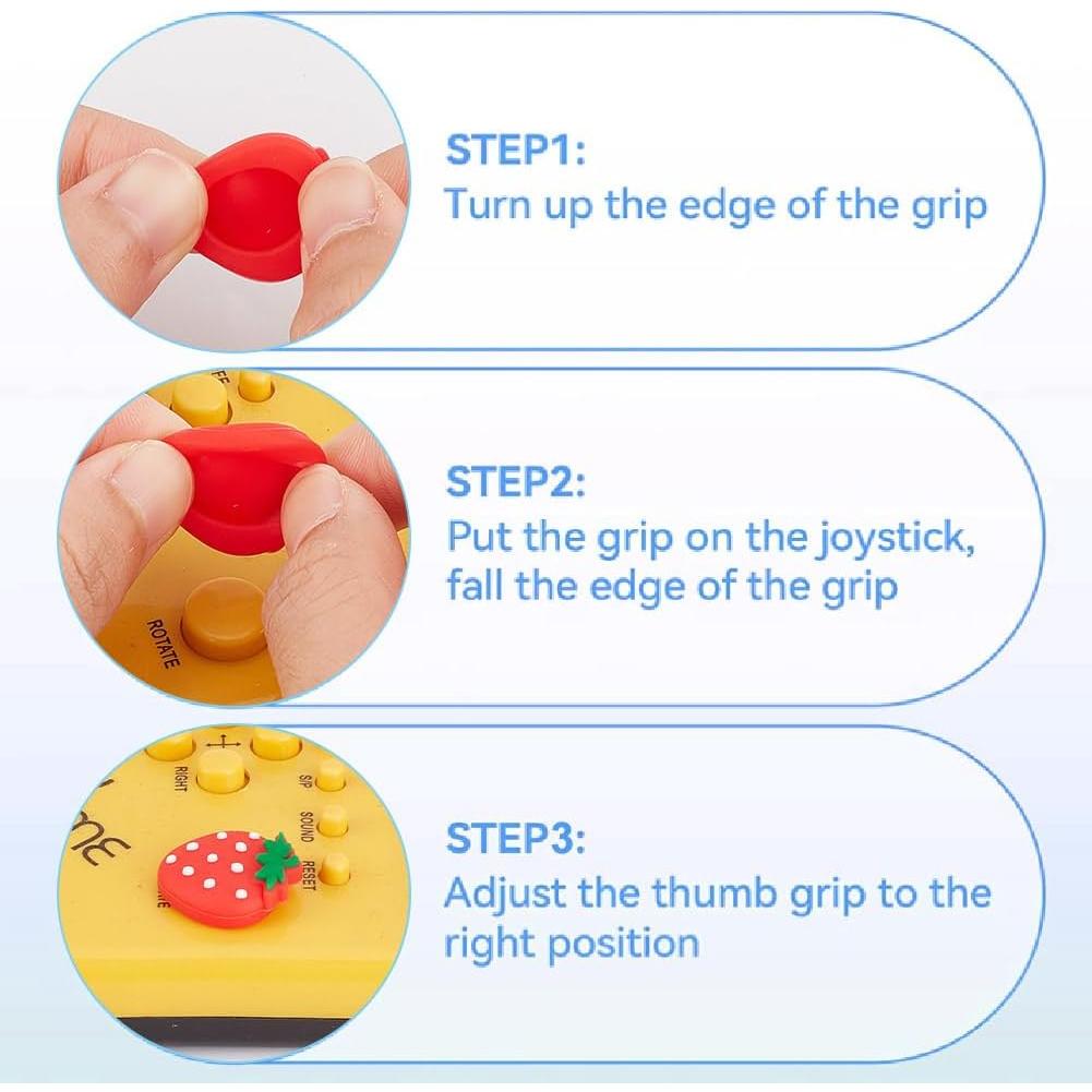 Tapas de Joystick GORGECRAFT 4Pcs Silicona Fruta Switch