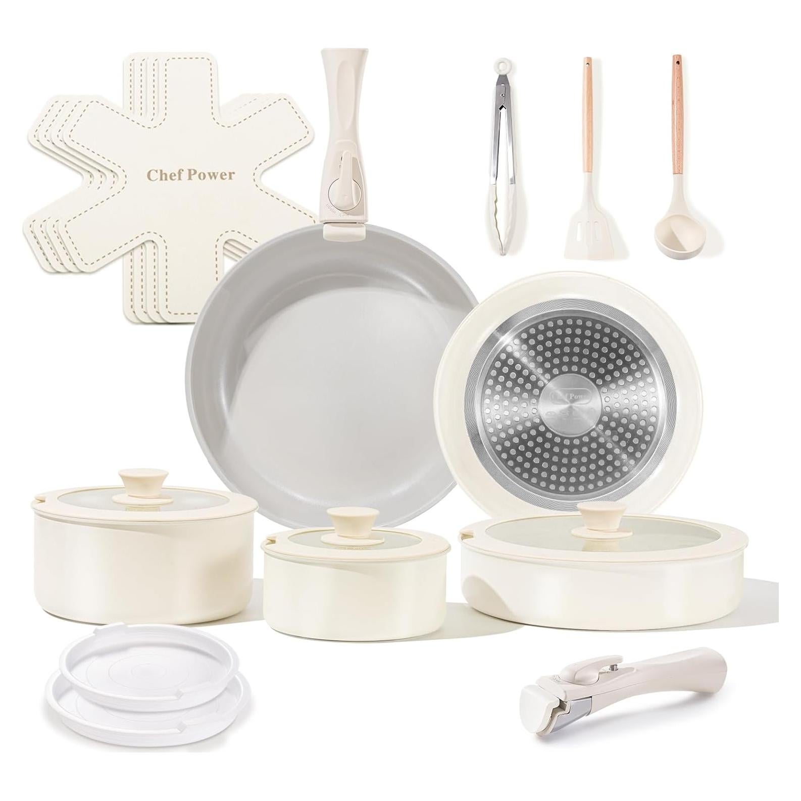 Juego de Ollas y Sartenes Chef Power 19 Piezas Antiadherente