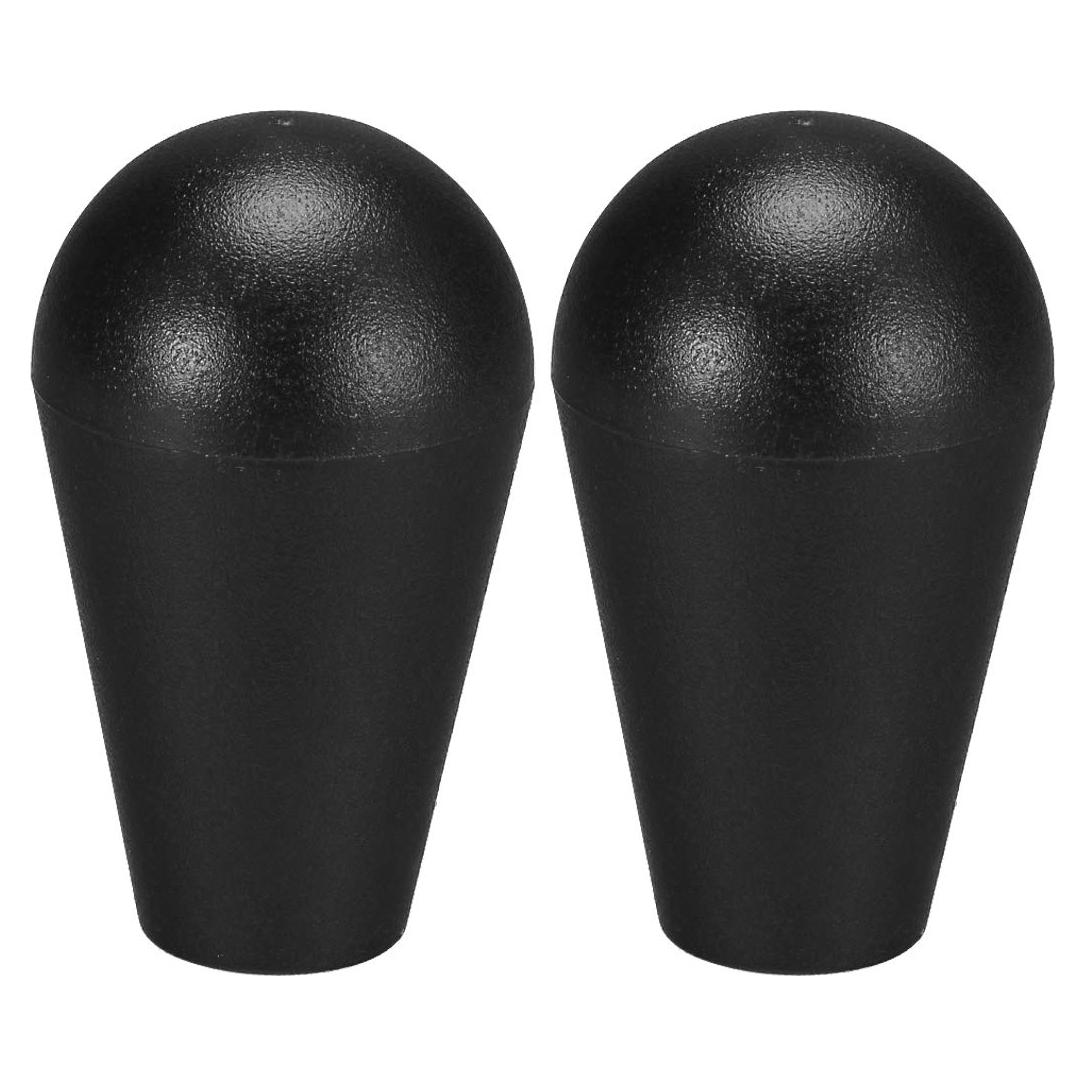 Mango Joystick Elíptico uxcell Negro 2 Piezas Reemplazo