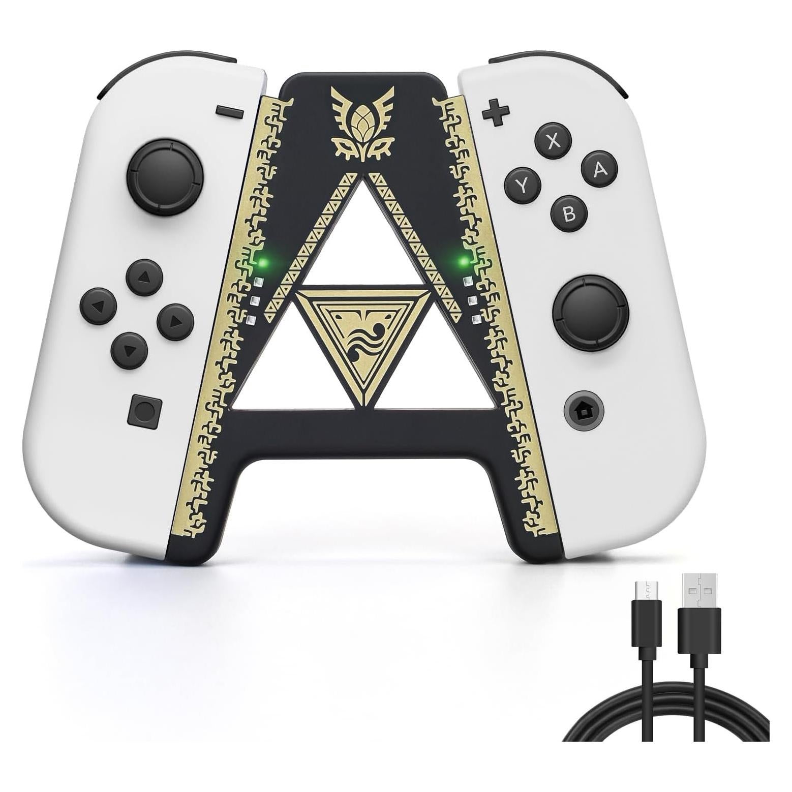 Grip de Carga Rápida DLseego para Joycon Switch OLED