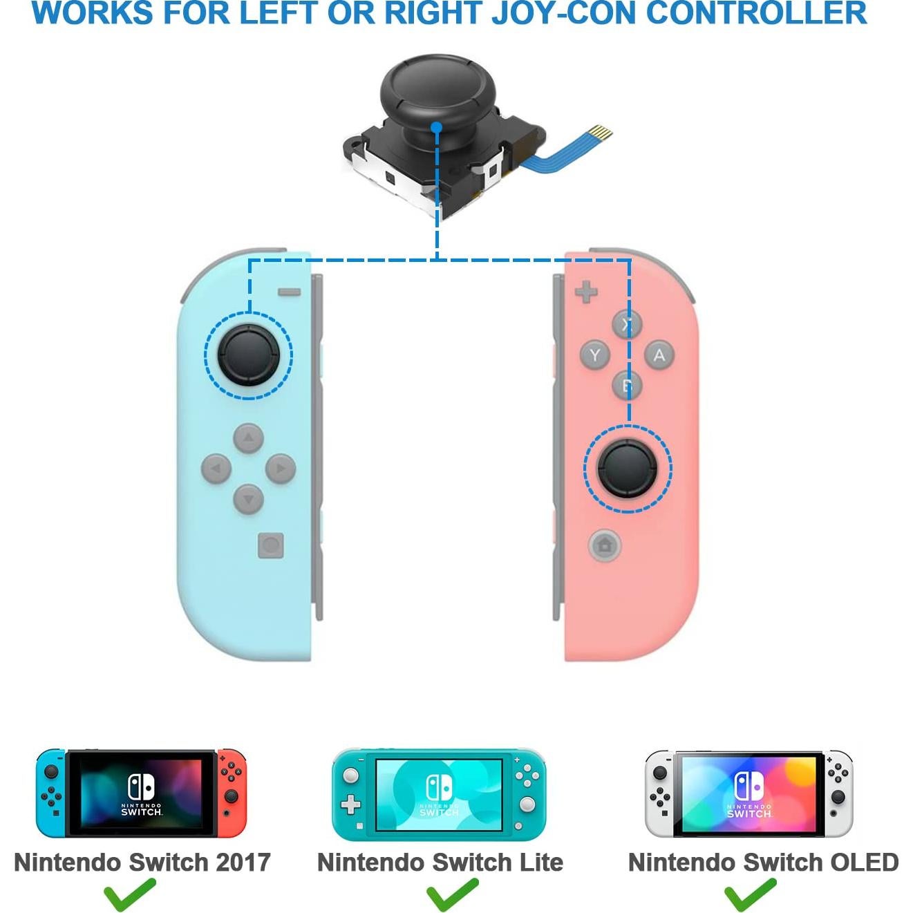 Kit de reparación joystick Veanic para Nintendo Switch Joy-Con