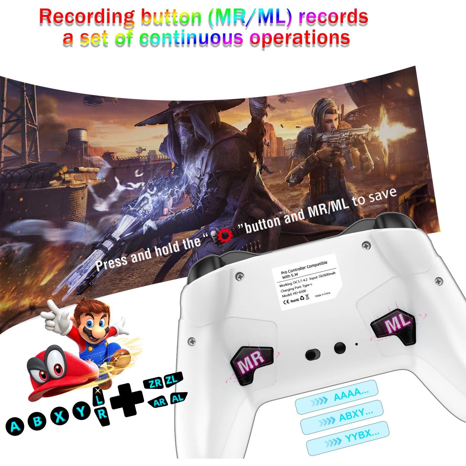 Controlador Bluetooth UNIHOW para Switch y PC Inalámbrico