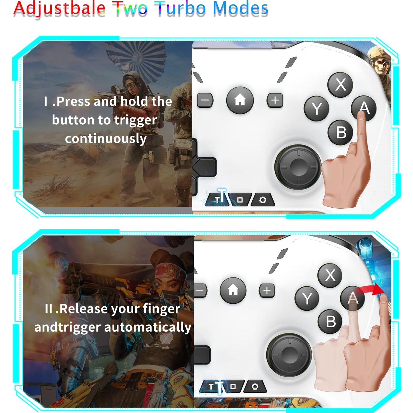 Controlador Bluetooth UNIHOW para Switch y PC Inalámbrico