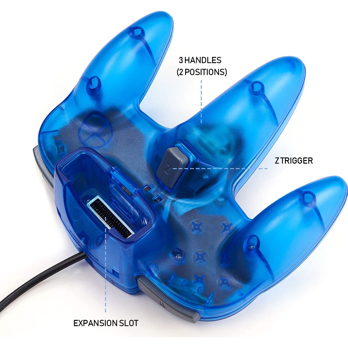 Controlador Clásico N64 miadore Verde y Azul 10 Botones