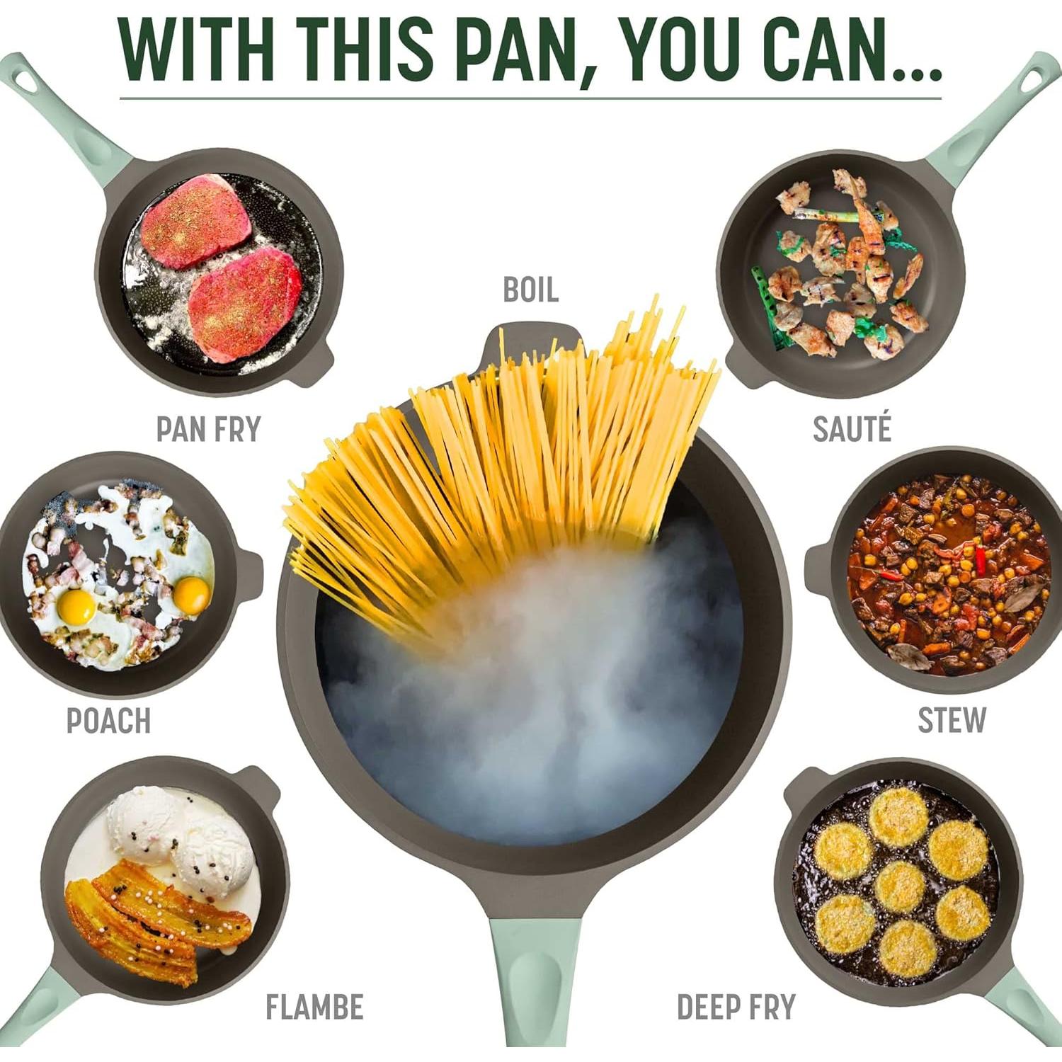 Sartén Goodful Todo en Uno 27.94 cm Antiadherente Verde