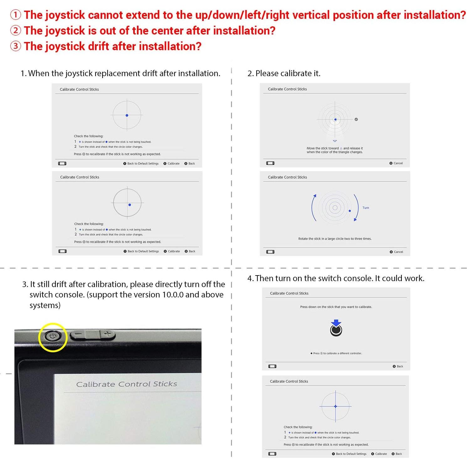 Reemplazo Joystick Analógico JAOYSTII para Joy-Con Switch
