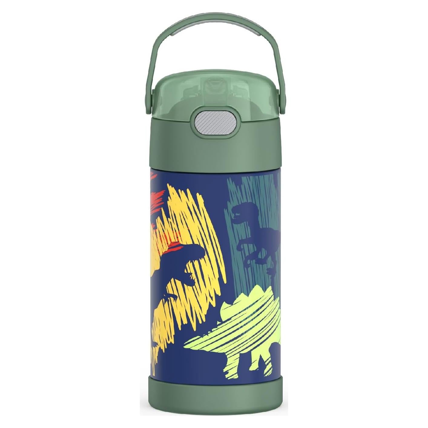 Botella de Agua THERMOS FUNtainer 354 ml con Pajita - Dinosaurios