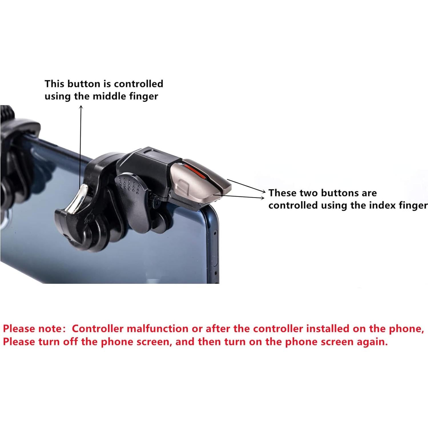 Controlador Móvil JTACHIONG 6 Gatillos Inalámbrico