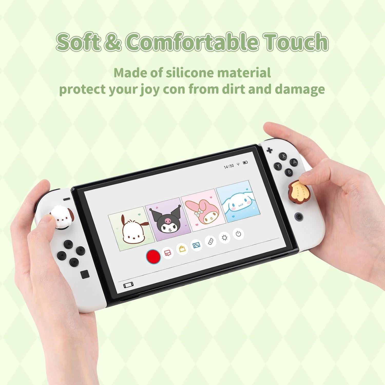 Tapas de Joystick Kuitmor para Switch y Lite - Silicona Pastel