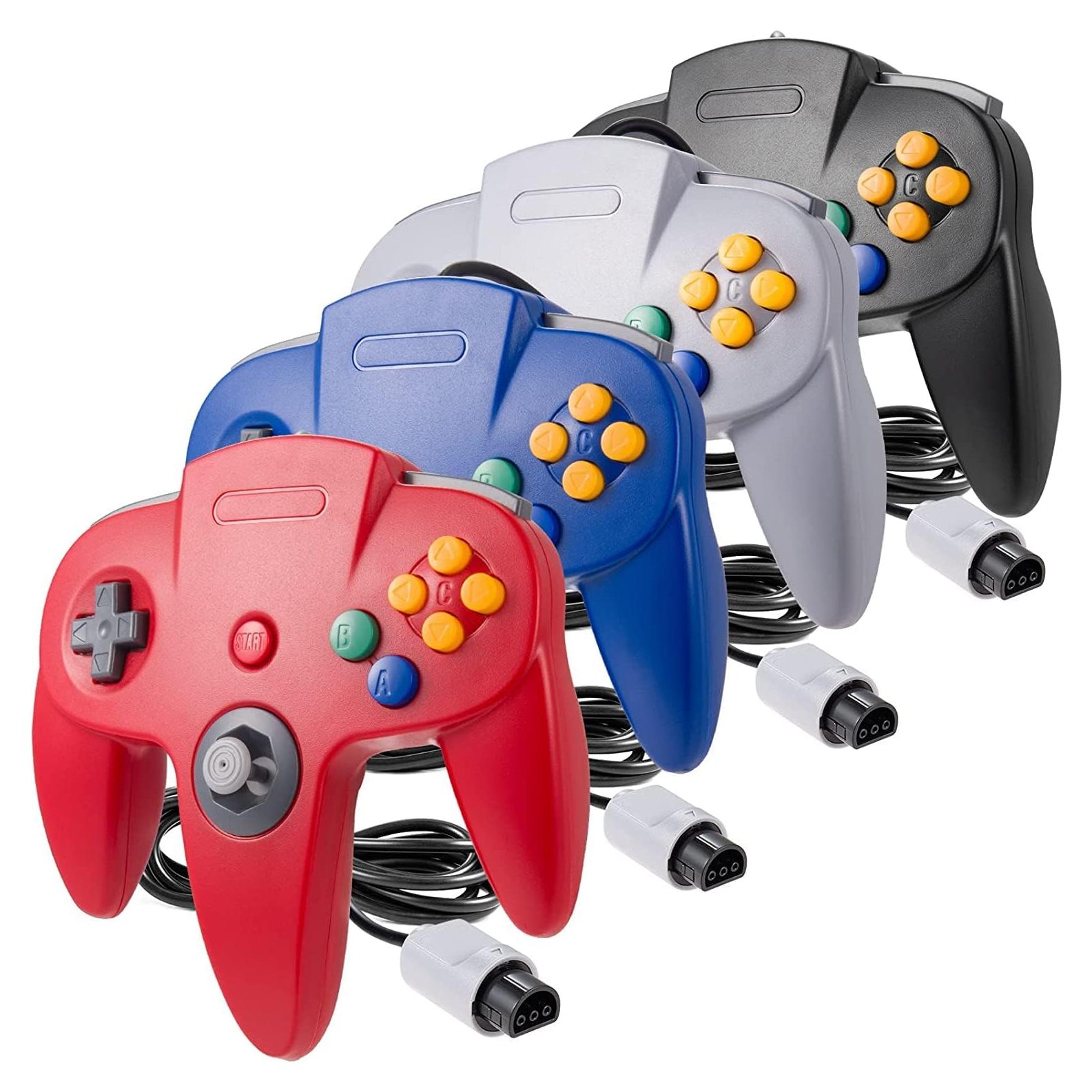 Controlador N64 Miadore 4 Pack Joystick Mejorado 1.83m
