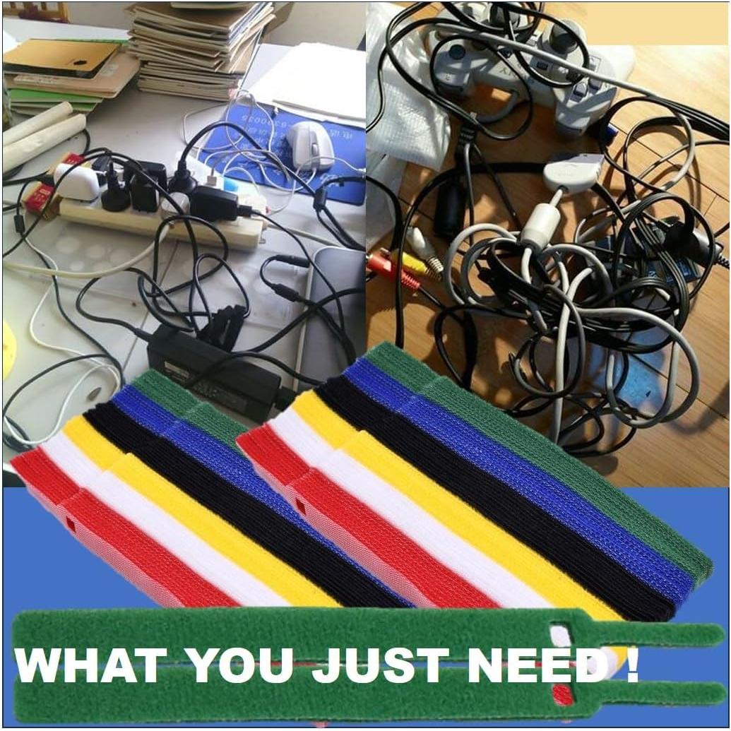 150 Bridas Reutilizables QUALIALL 14.99 cm Nylon Multicolor