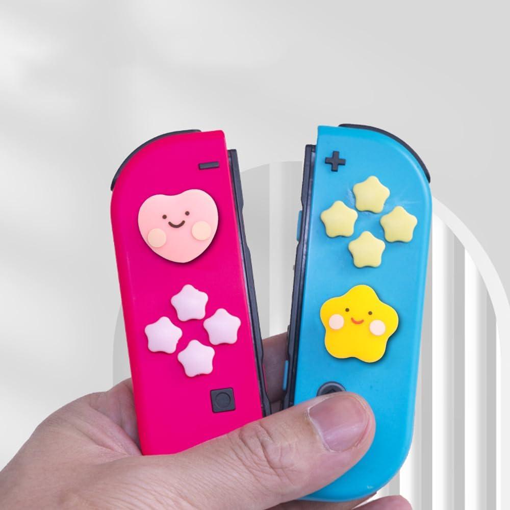 Tapas de Botones para Nintendo Switch Genérico Estrella Corazón