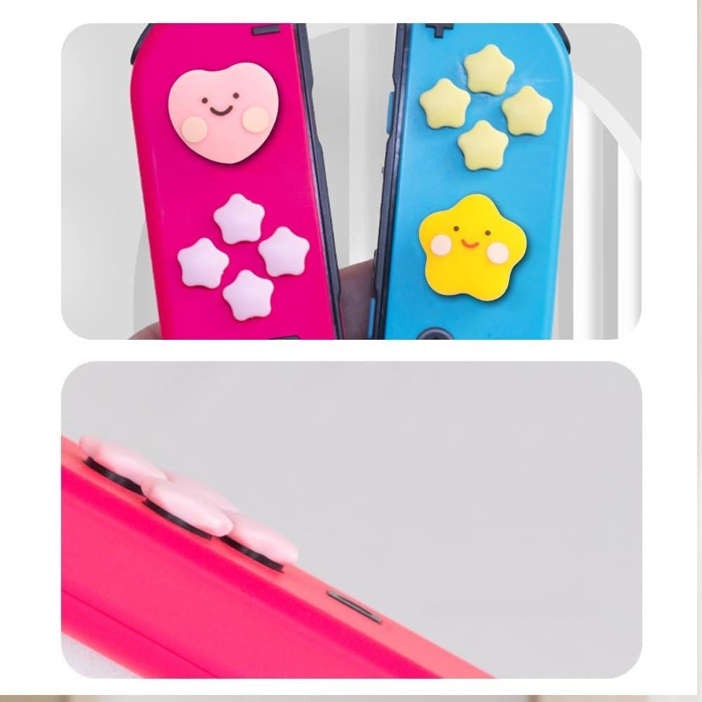 Tapas de Botones para Nintendo Switch Genérico Estrella Corazón