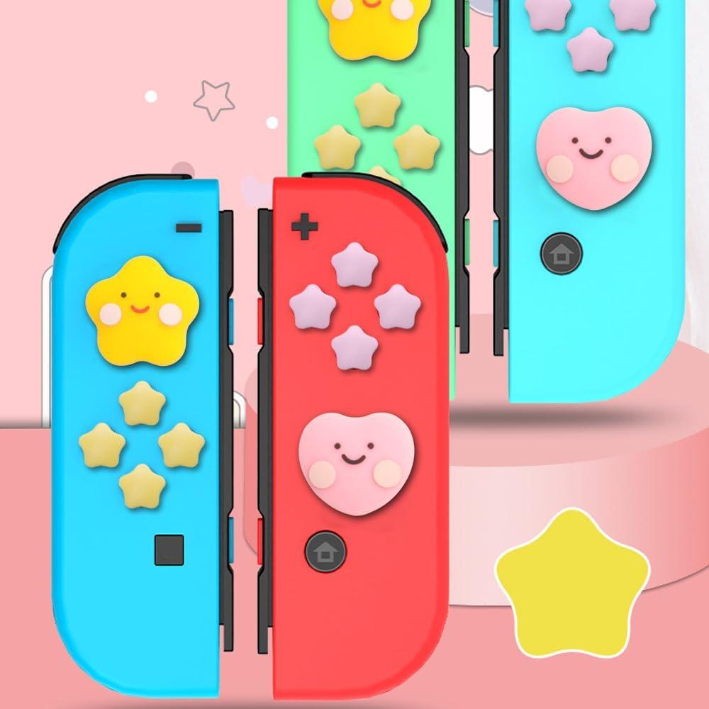 Tapas de Botones para Nintendo Switch Genérico Estrella Corazón