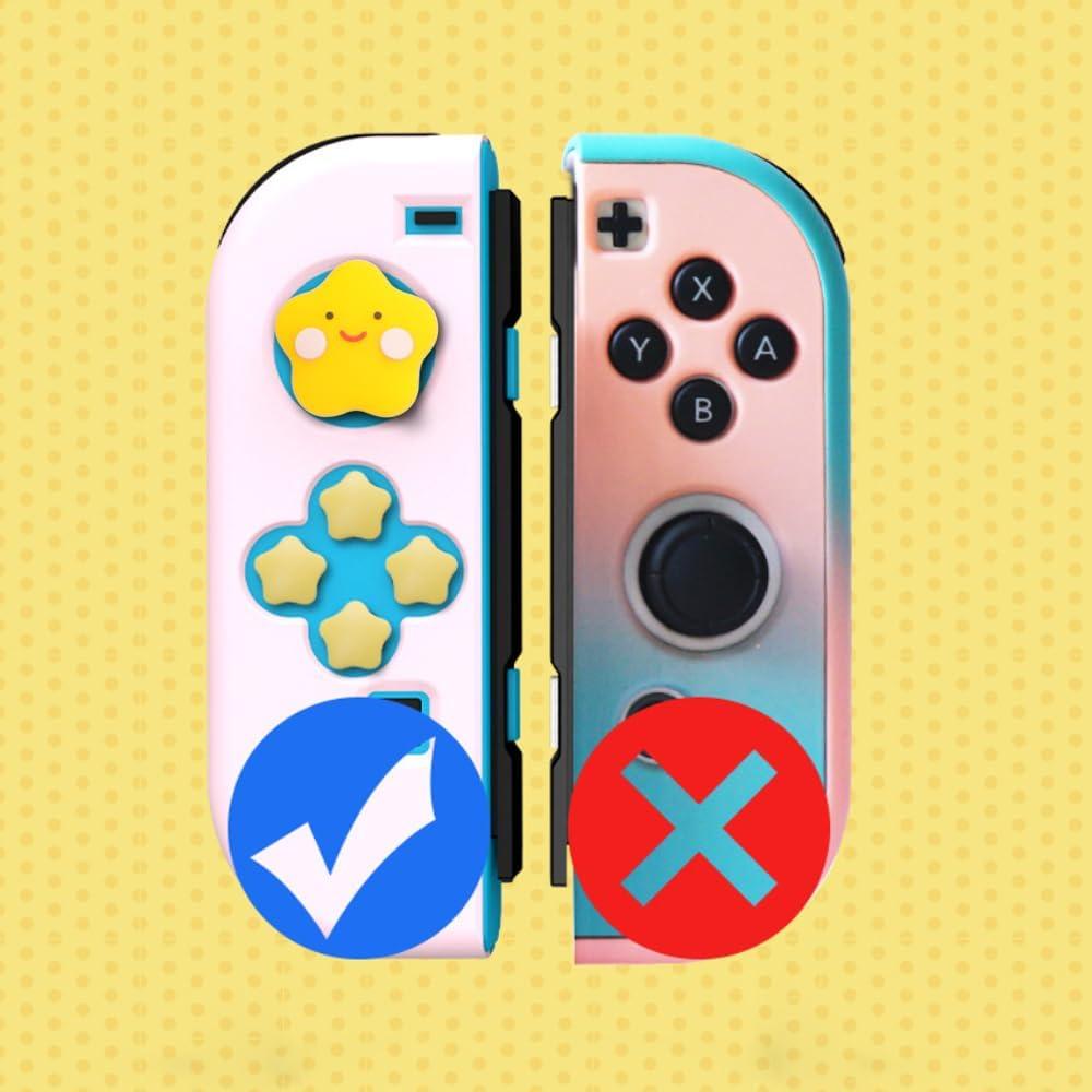 Tapas de Botones para Nintendo Switch Genérico Estrella Corazón