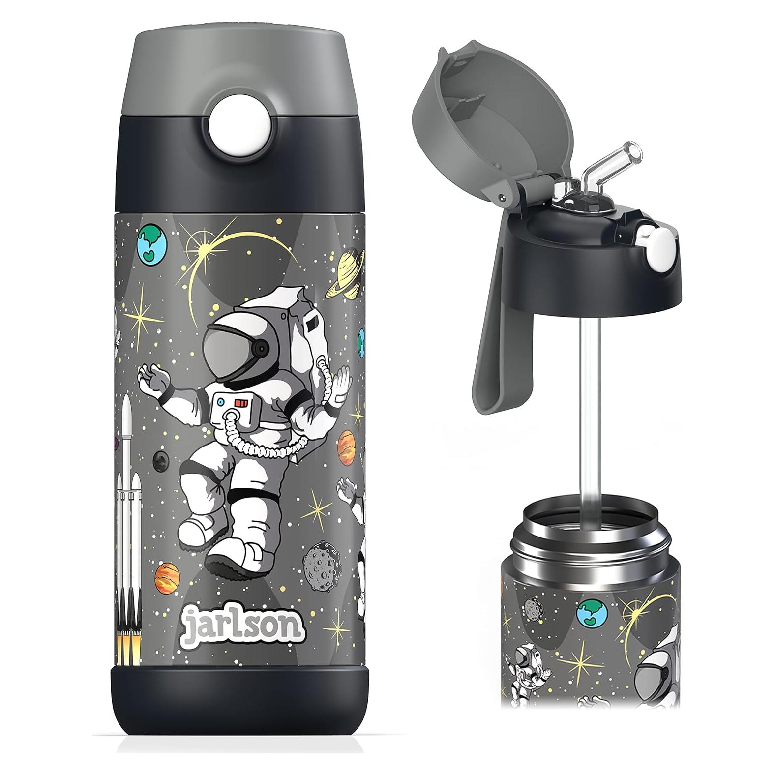 Botella de Agua Jarlson CHARLI 350 ml con Popote Astronauta