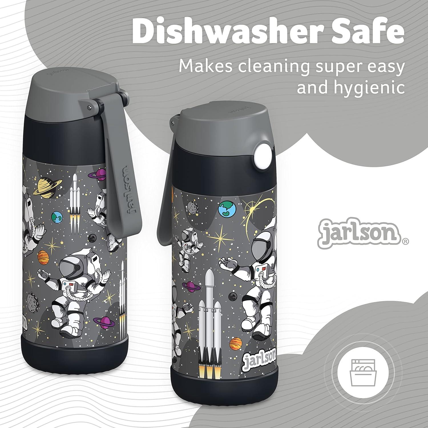 Botella de Agua Jarlson CHARLI 350 ml con Popote Astronauta