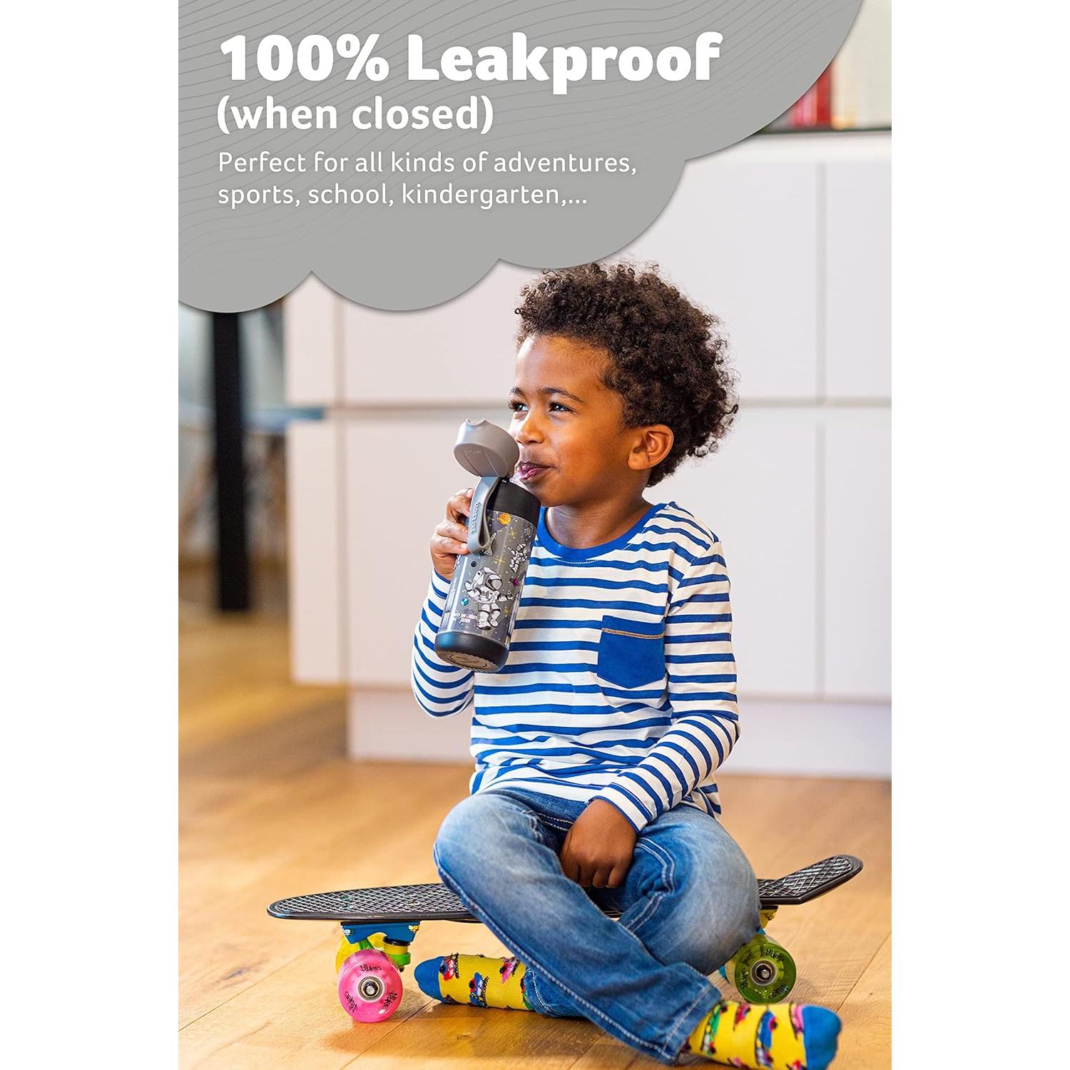 Botella de Agua Jarlson CHARLI 350 ml con Popote Astronauta