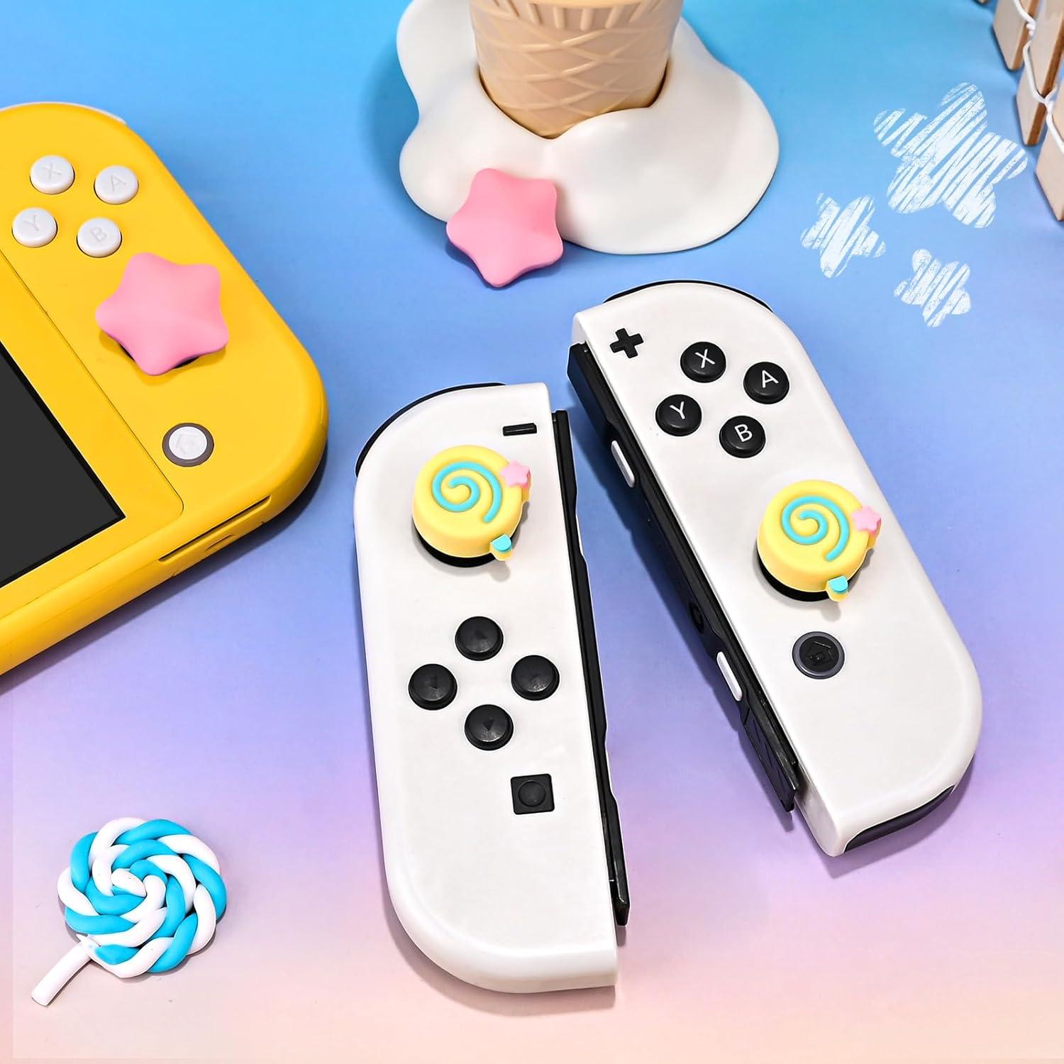 Tapas de agarre DLseego para Switch y Switch Lite - 4 PCS