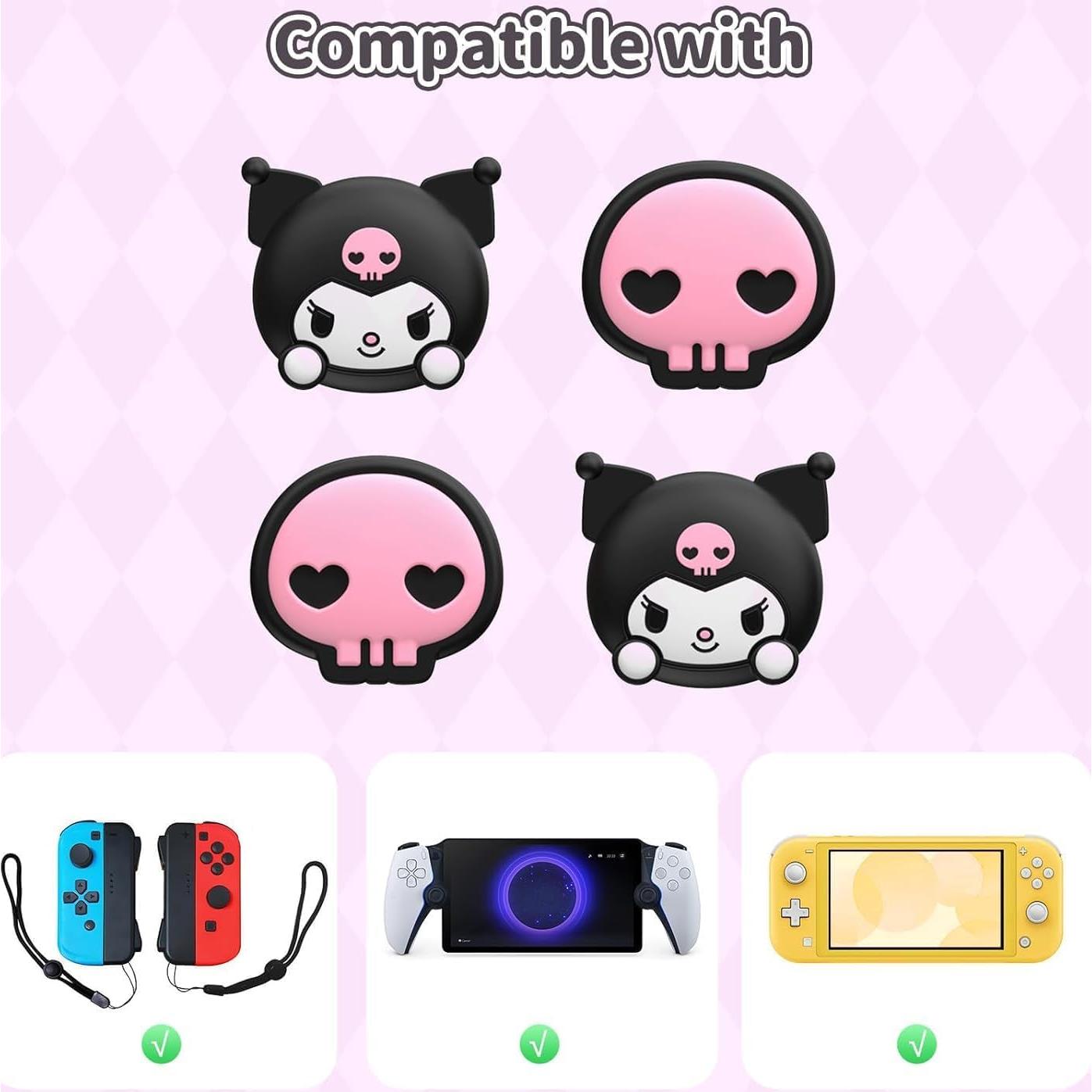 Tapas de Joystick Kuitmor para Switch Rosa 4 Piezas