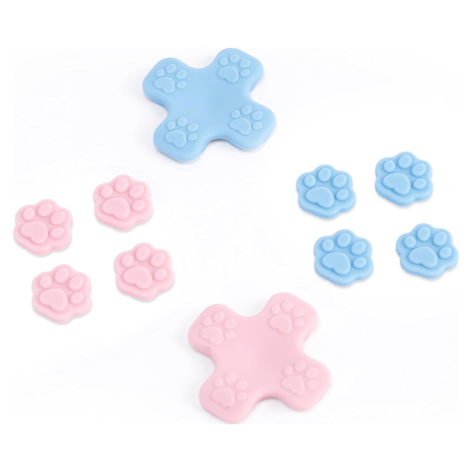 Juego de Tapas de Botones GeekShare para Switch - Rosa y Azul