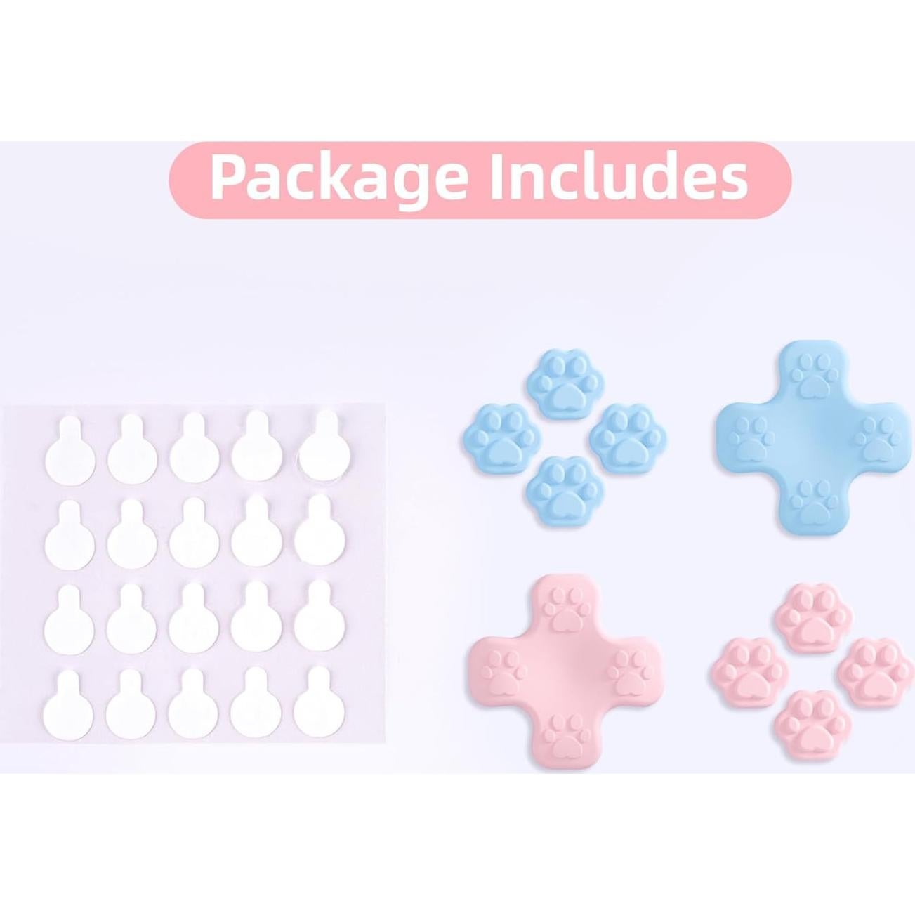 Juego de Tapas de Botones GeekShare para Switch - Rosa y Azul