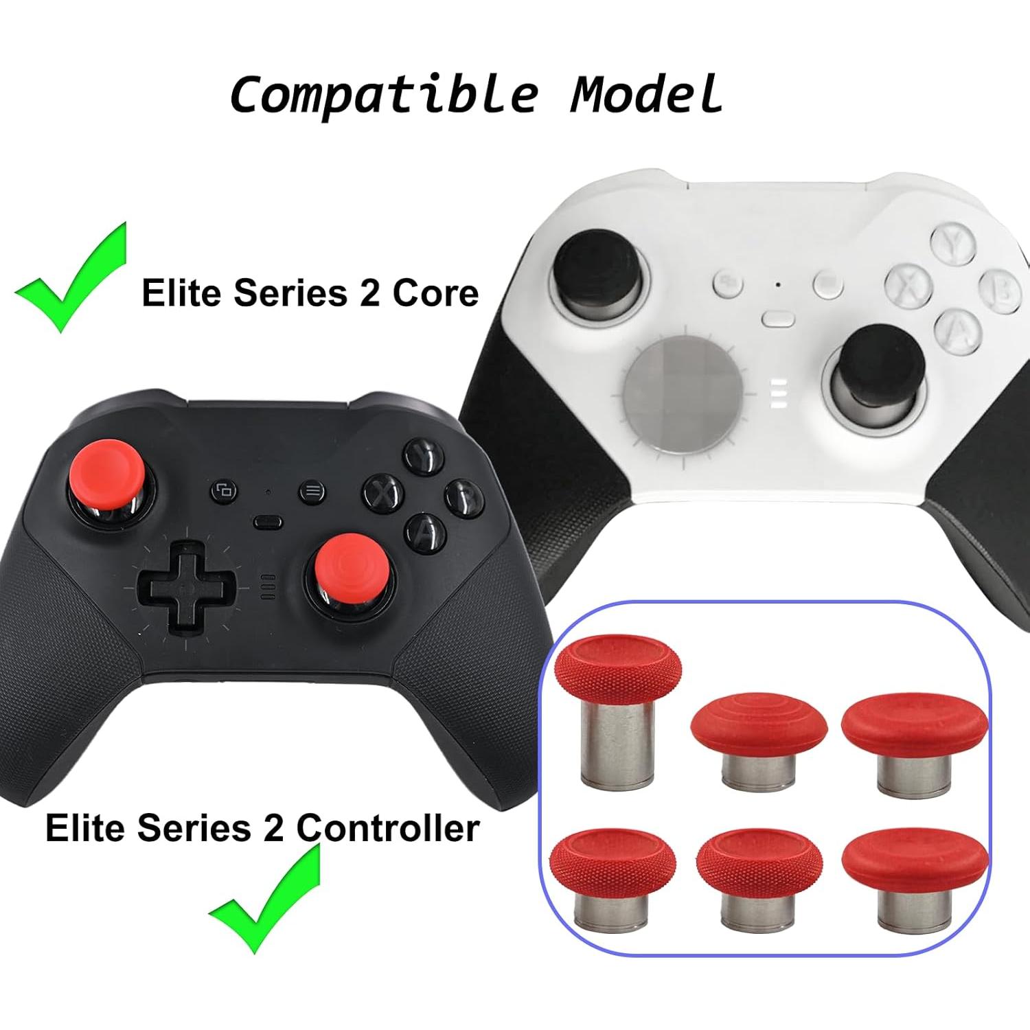 Palancas Magnéticas Metal 6 en 1 Xbox Elite Series 2 Rojo