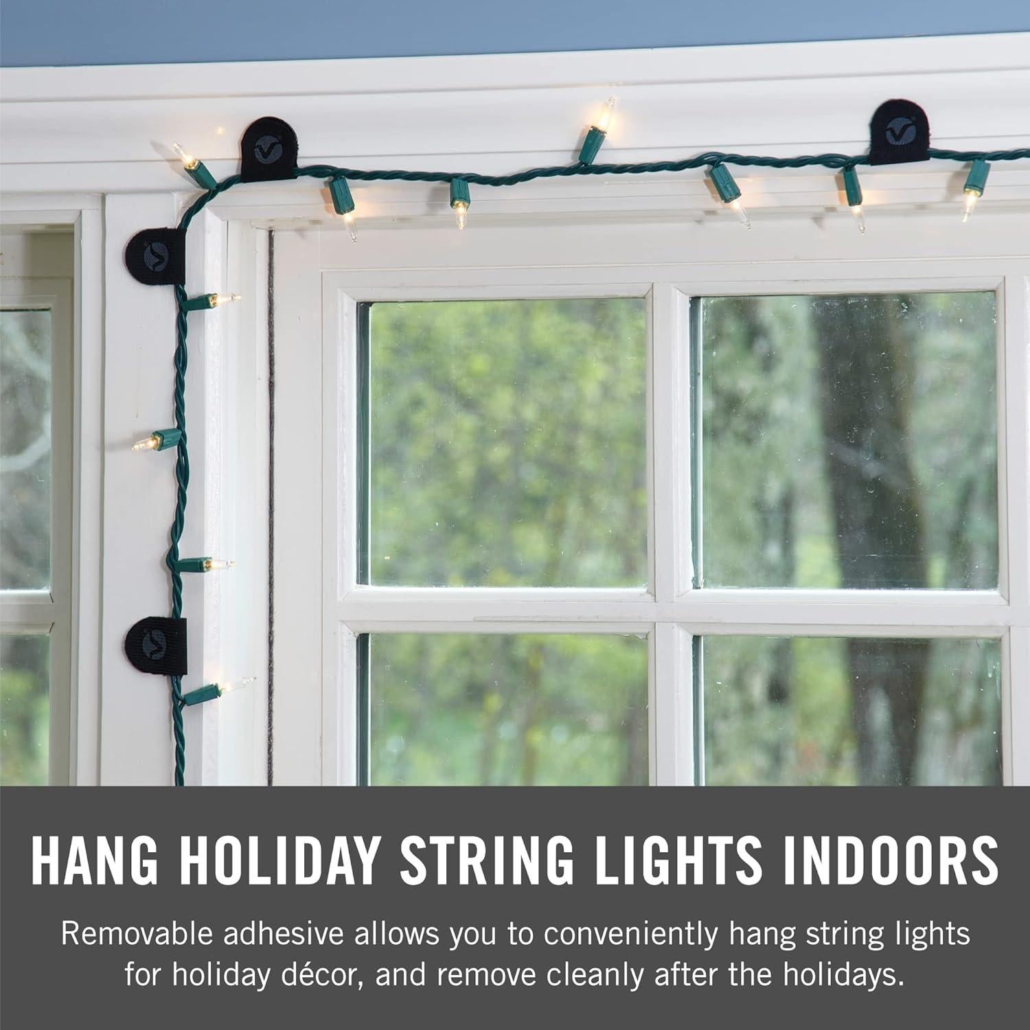 Clips para Cables VELCRO Brand 10pk Negro Autoadhesivos