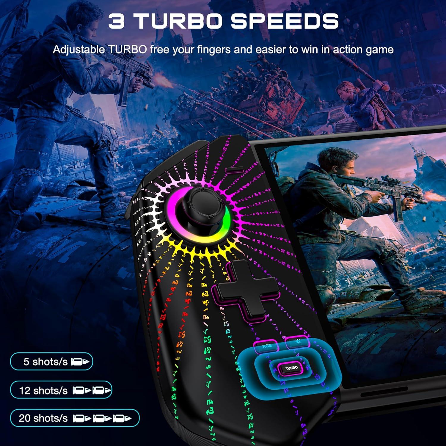 Controlador Pro para Nintendo Switch con Joystick Hall RGB